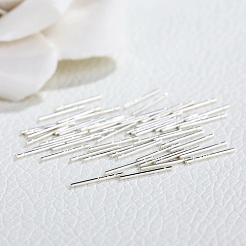 999 Pure Silver Stud Earrings Minimalist Tiny Bar Ear Sticks For Men Women Hypoallergenic Ear Maintenance Jewelry Gift