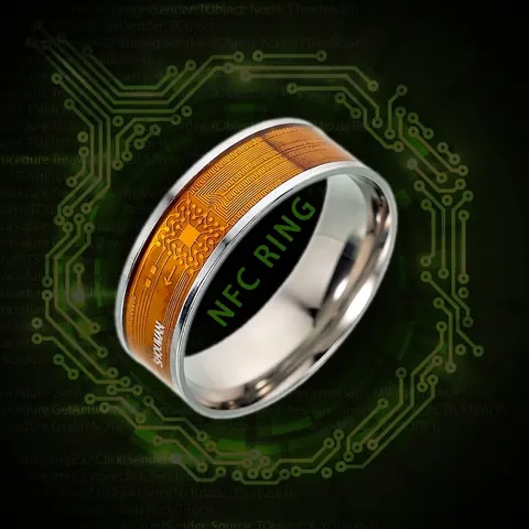 NFC Smart Ring Titanium Stahl Leiterplatten Design Intelligenter Fingerring Für Herren Damen Tech Zubehör Alltagsschmuck