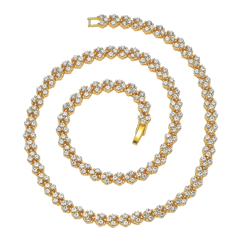 Men Hip Hop Iced Out Heart Join Cuban Link Necklace Zinc Alloy Rhinestone Electroplated Fashion Jewelry Gold Silver Chain