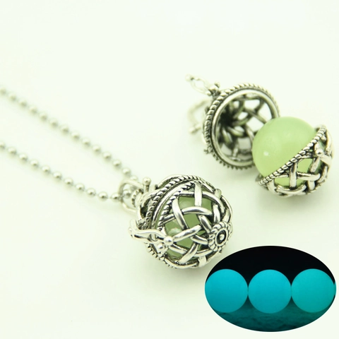 Collana con Ciondolo in Pietra Luminosa Cava Brilla al Buio Retro Lega Acciaio Inossidabile Catena Gioielli Unisex Collana Luce Notturna