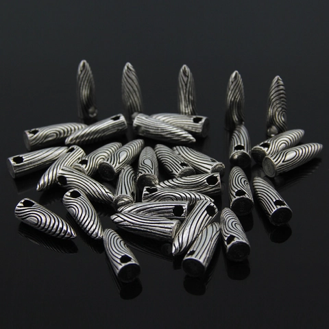 Vintage Legierung Patronen Anhänger Halskette Für Herren Damen Punk Stil Geometrischer Schmuck Mit Schwarzer Geflochtener Kordelkette