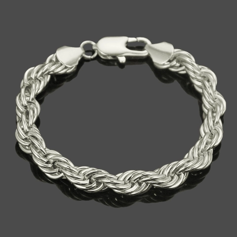 Bracciale a Catena in Corda di Ferro Placcato Oro Argento alla Moda per Uomo Donna Gioielli a Catena Twist Hip Hop Regalo Unisex