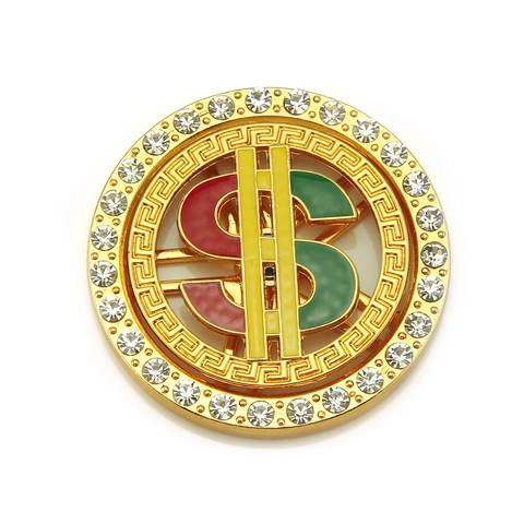 Hip Hop Rotierender Dollarzeichen Handyhalter Aus Legierung Strass Emaille Rotierendes Handy Zubehör Schmuck Geschenk