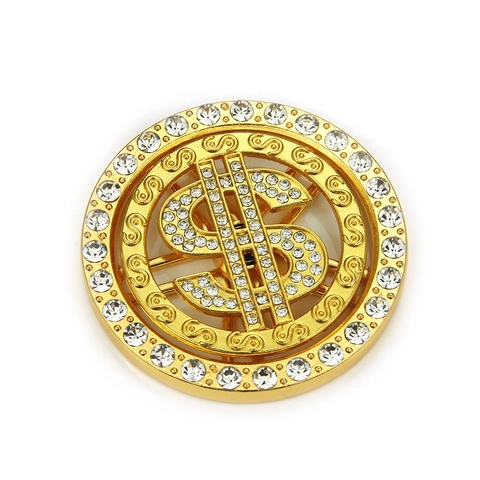 Hip Hop Drehbare Dollarzeichen Anhänger Für DIY Handyhülle Zubehör Zinklegierung Strass Eingelegt Spinner Schmuck