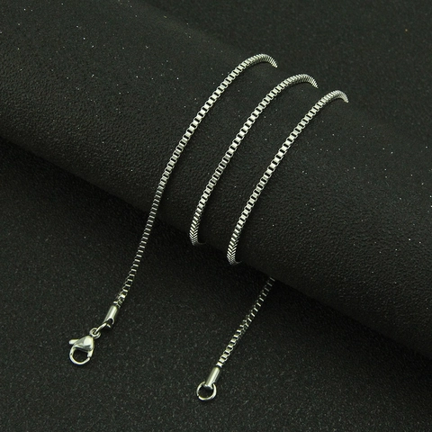 Titaniumstaal Venetiaanse Schakel Halsketting Voor Heren Dames Minimalistisch Gepolijst Venetiaanse Schakelketting Sieraden Unisex