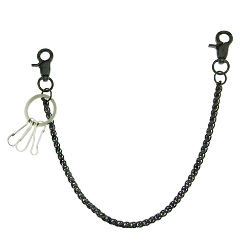 Punk Hip Hop Metal Pants Chain For Men Women Zinc Alloy Iron Electrophoretic Black Gothic Waist Chain Streetwear Jewelry