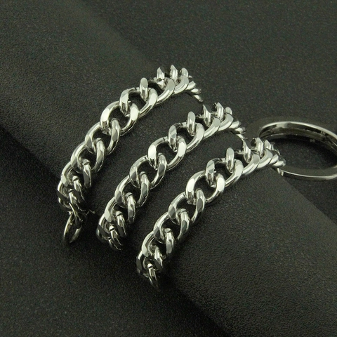 Punk Streetwear Handcuff Pant Chain For Men Women Zinc Alloy Iron Silver Metal Jeans Waist Chain Hip Hop Wallet Chain Accessory
