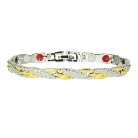 Vintage Alloy Magnetic Health Bracelet For Men Women Dragon Pattern Geometric Link Chain Jewelry Couples Fashion Hand Accessory