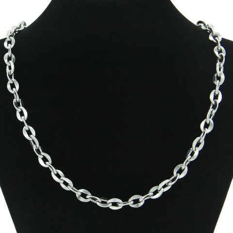Stainless Steel Minimalist O-Chain Necklace Unisex Punk Streetwear Jewelry Necklace Bracelet For Party Daily Accessory