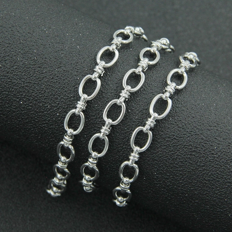 Collana e Bracciale a Catena a O in Acciaio Inossidabile Minimalista per Uomo Donna Catena a Maglie Lucida Gioielli