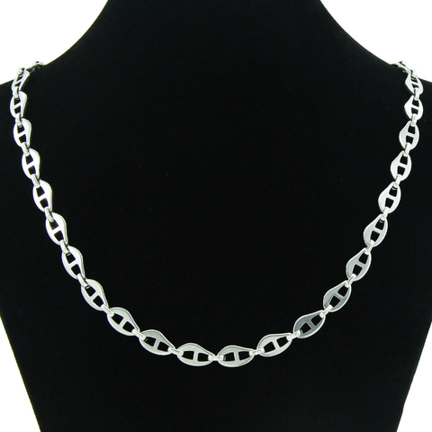 Collana a Catena Con Fibbia a Naso di Maiale in Acciaio Inossidabile Minimalista Per Uomo Donna Hip Hop Streetwear Gioielli Lucidi