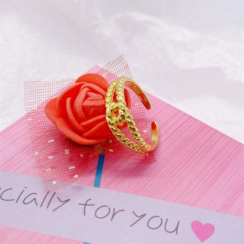 S925 Sterling Silver Twisted Rope Knot Open Ring Minimalist Adjustable Double Layer Weave Finger Ring Fashion Jewelry Gift For Women Men