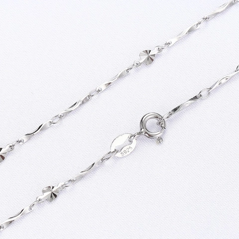 Collar de Pendiente de Corazón de Plata de Ley 925 para Mujer Elegante Collar de Cadena de Yuanbao Estilo Coreano Joyería