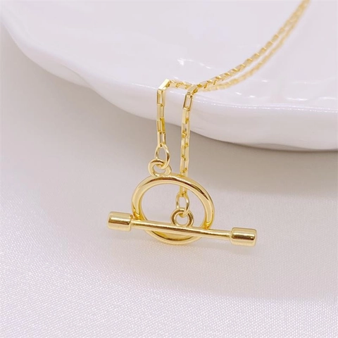 Collana con Chiusura a Scomparsa in Argento Sterling 925 per Donna Catena Veneziana Placcata Oro Gioielli Minimalisti
