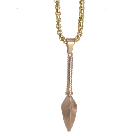 Stainless Steel Spearhead Kunai Pendant Only Without Chain For Men Women Gothic Punk Fitness Spear Tip Gym Neck Accessory