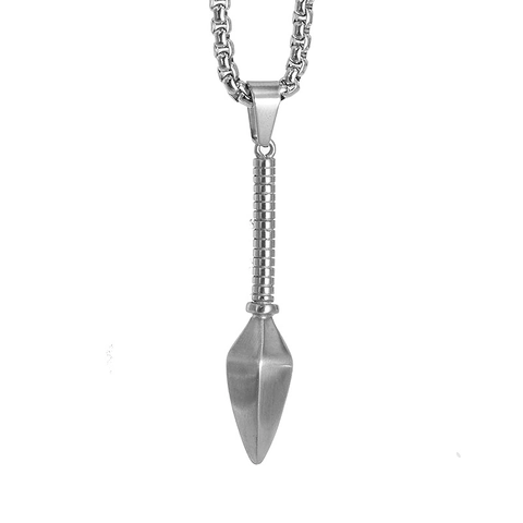 Stainless Steel Spearhead Kunai Pendant Only Without Chain For Men Women Gothic Punk Fitness Spear Tip Gym Neck Accessory