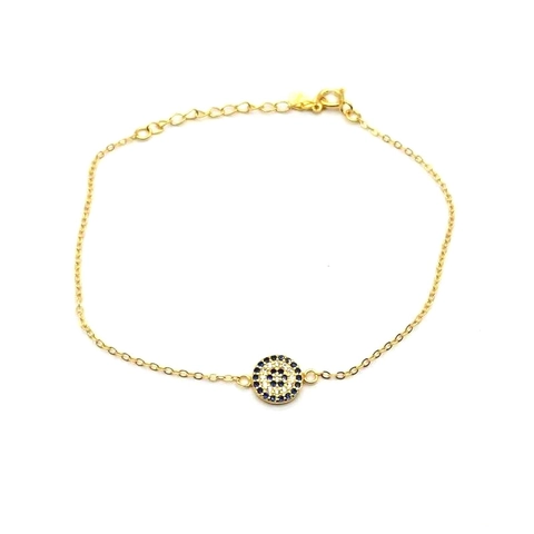 925 Sterlingsilber Böser Blick Armband Für Damen Mode Zirkonia Eingelegt Gold Roségold Silber Verstellbare Kette Schmuck