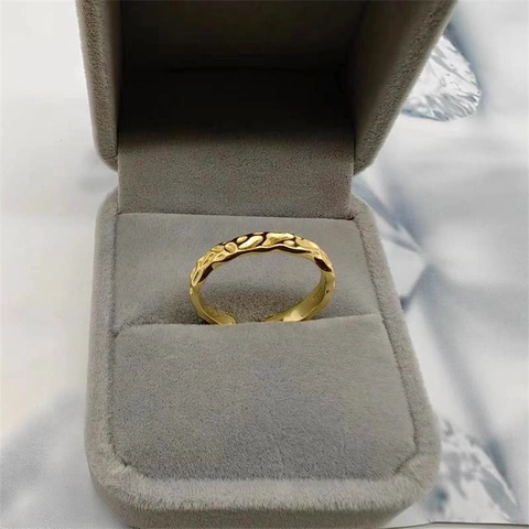 S925 Sterlingsilber Unregelmäßiger Gehämmerte Offener Ring Für Damen Herren Trendiger Galvanisierter Gold Silber Verstellbarer Schmuck Ring