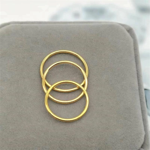 925 Sterling Silver Minimalist Ring For Women Thin Smooth Polished Band Ring Simple Geometric Stackable Fashion Jewelry Finger Ring