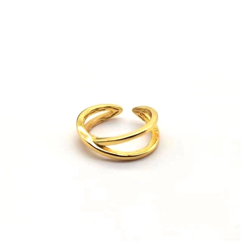 925 Sterlingsilber Unregelmäßiges Kreuz Ohrclip Für Damen Herren Doppelschicht Ohne Piercing Minimalistisch Chic Ear Cuff Schmuck