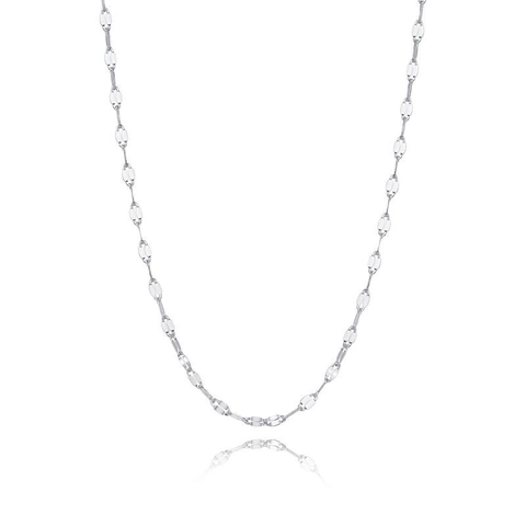 S925 Sterling Silver Lip Chain Necklace For Women Korean Style Minimalist Luxury Simple Thin Basic Silver Chain Jewelry Gift