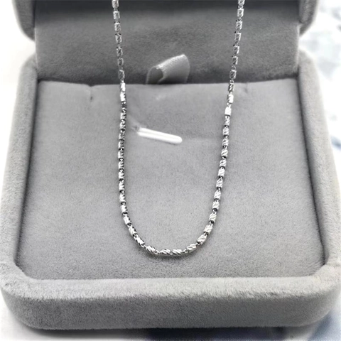 Unisex 925 Sterlingsilber Zylindrische Diamantschliff Kette Halskette Mode Hip Hop Schlüsselbeinkette Schmuck Für Damen Herren