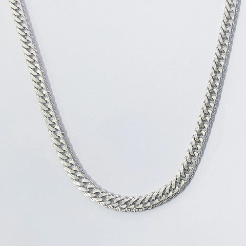 925 Sterling Silver Curb Chain Necklace Real Gold Plated Hip Hop Punk Style Minimalist Jewelry For Men Women Jewelry Gift
