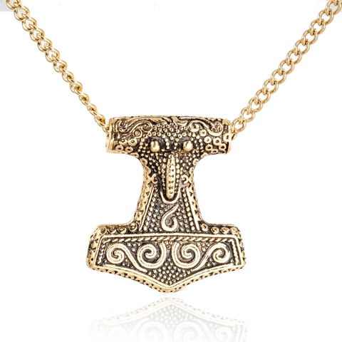 Colgante Martillo de Thor Mjolnir de Acero Inoxidable Solo Sin Cadena Estilo Vikingo Nórdico Retro Punk Joyería