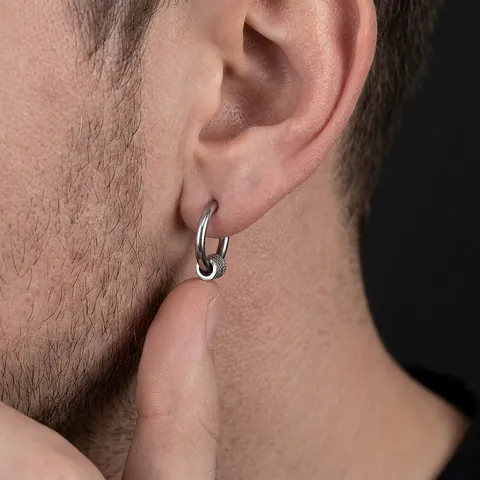 Orecchini a Cerchio in Rame Minimalista alla Moda per Uomo Donna Geometrici Argento Strutturato Gioielli Pendolari Clip per Orecchie