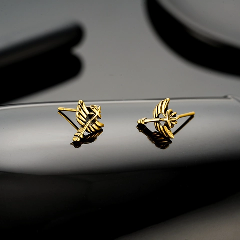 Vintage Engelsflügel Schwert Ohrstecker Kupfer Galvanisiert Punk Stil Unisex Minimalistische Mode Ohrringe Schmuck Zubehör