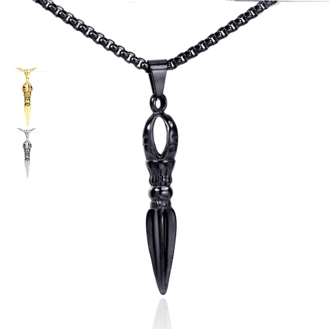 Vintage Roestvrij Staal Vajra Stamper Hanger Voor Mannen Religieuze Boeddhistische Sieraden Gothic Punk Hanger Zonder Ketting