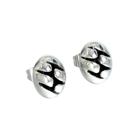 Boucles d'Oreilles Clous en Acier Inoxydable Forme Haricot Pour Femme Punk Gothique Forme Patte d'Animal Bijoux Esthétique Noir