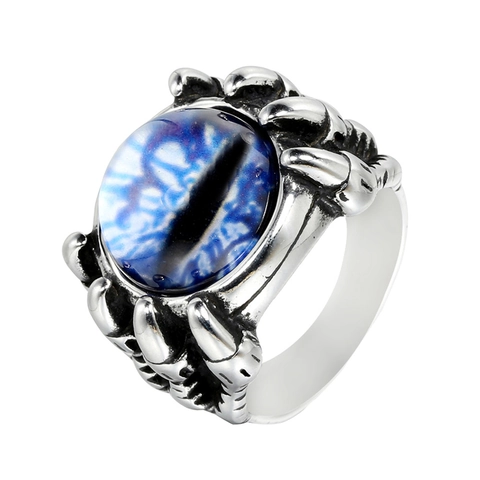Anello in Acciaio Inossidabile Vintage Artiglio di Drago Malocchio Gotico Punk Aquila Talon Anello Aperto per Uomo Donna Gioielli Regalo