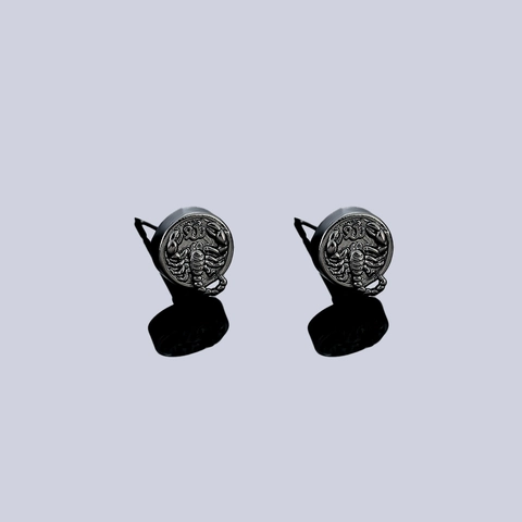 Vintage Scorpion Stud Earrings Unisex Retro Punk Gothic Copper Jewelry Electroplated Ear Clips For Men Women Fashion Accessories