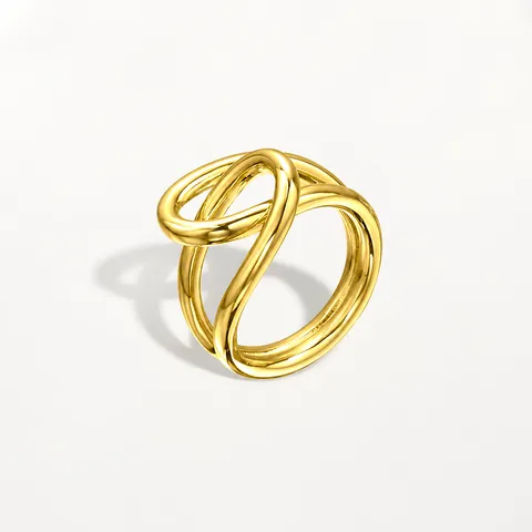 925 Sterling Silver Intertwined Twisted Ring For Men Women Minimalist Geometric Double Layer Line Finger Ring Trendy Jewelry Gift