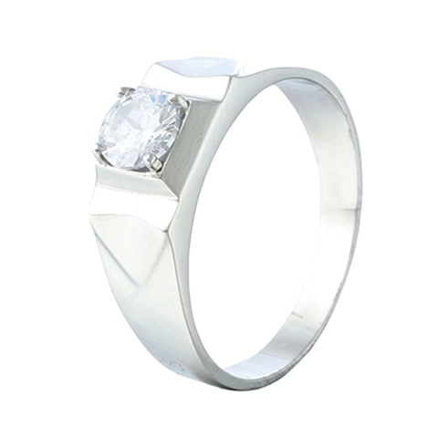 Anillo de Acero Inoxidable Con Facetas Geométricas y Diamantes de Imitación Redondos Joyería de Moda para Hombre Mujer Boda