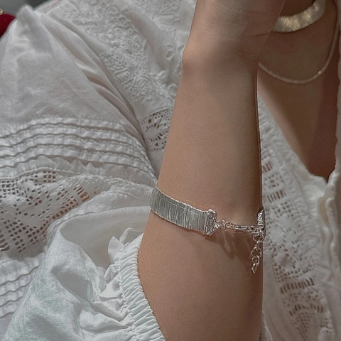 925 Sterlingsilber Armband Mit Webstruktur Für Damen Vintage Edgy Design Verstellbares Unregelmäßiges Geflochtenes Armband Minimalistischer Schmuck