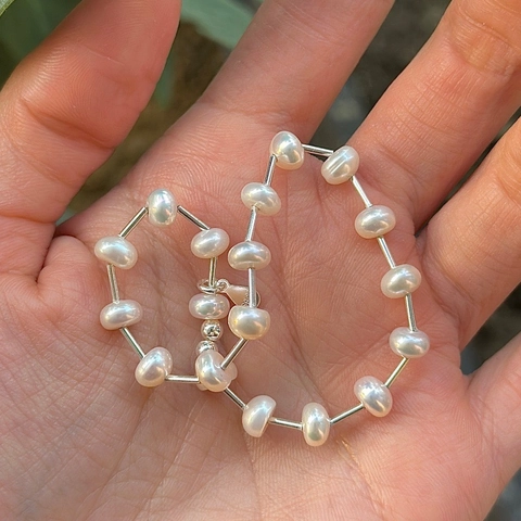 Pulsera De Perlas De Plata De Ley S925 Para Mujer Diseño De Nicho Minimalista Estilo Ins Pulsera Ajustable Joyería De Moda Regalo