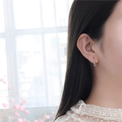 Minimalistische 925 Sterlingsilber Wassertropfen Ohrstecker Für Damen Koreanische Einfache Polierte Geometrische Ohrringe Schmuck Geschenk