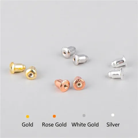 S925 Sterling Silver Earring Backs Stoppers Butterfly Bullet Silicone Styles Replacements For Studs Earrings DIY Jewelry Findings