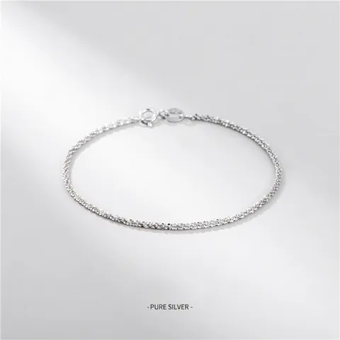 925 Sterlingsilber Blumenkohl Popcorn Kette Armband Für Damen Minimalistisch Mode Einfach Gypsophila Schimmernd Verstellbar Hand Schmuck Geschenk