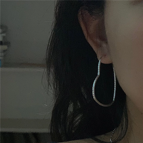 925 Sterling Zilveren Hart Oorknoppen Voor Vrouwen Glinsterend Diamantgeslepen Golfpatroon Minimalistisch Westerse Stijl Sieraden Cadeau