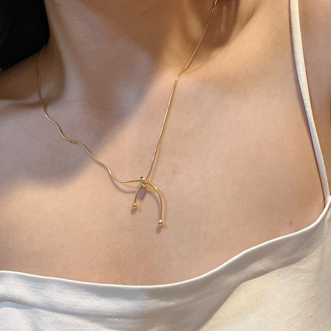 S925 Argento Sterling Collana Catena a Osso di Serpente Donna Retro Regolabile Con Chiusura a Sfera Minimalista Gioielli