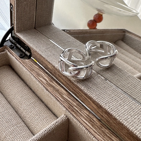 925 Sterlingsilber Vintage Ankerkette Und Dünner Ring Set Für Damen Minimalistisch Offen Verstellbar Hochglanzpoliert Mode Schmuck