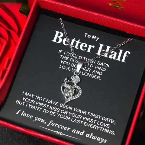 Edelstahl Herz Rose Anhänger Halskette Mit Strass Romantischer Schmuck Für Damen Valentinstags Geschenkbox Paket