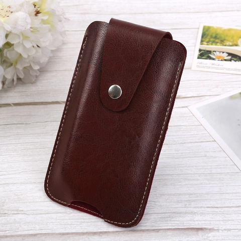 Borsa Per Cellulare Verticale Da Uomo In Pelle PU Con Passante Per Cintura Fibbia In Metallo Marsupio Casual Outdoor