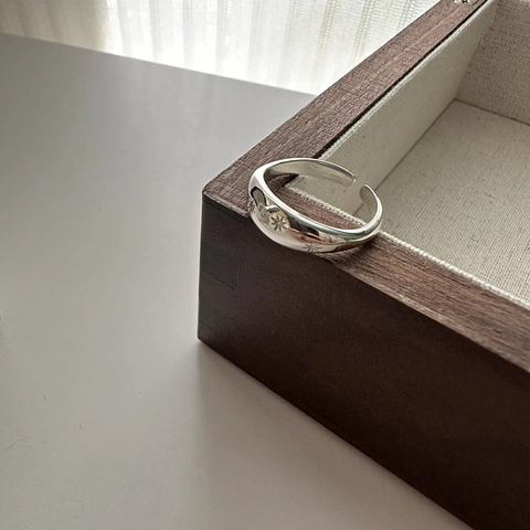 925 Sterlingsilber Strass Stern Offener Ring Für Damen Retro Mode Verstellbarer Polierter Band Fingerschmuck Geschenk