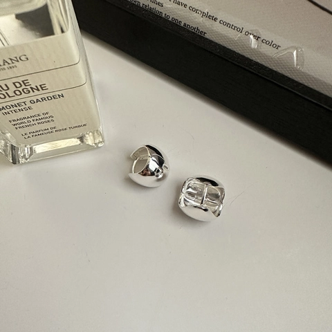 Orecchini a Cerchio Spessi in Argento Sterling 925 per Donna Orecchini a Clip in Argento Lucido Minimalista Gioielli Geometrici