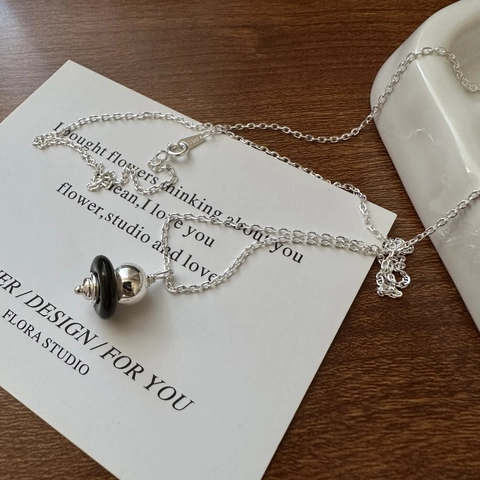 925 Sterling Silver Saturn Necklace Minimalist Korean Fashion Planet Pendant Jewelry For Women Daily Wear Accessory