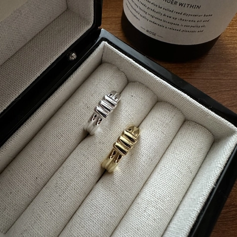 S925 Sterlingsilber Minimalistischer Verstellbarer Offener Ring Für Damen Koreanischer Stil Unregelmäßige Gerippte Textur Gold Silber Plattiert Schmuck Ring
